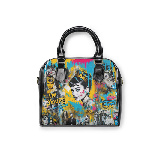 Shoulder Handbag - Audrey Hepburn - 9.45’’ x 8.27’’ / Black - Bags