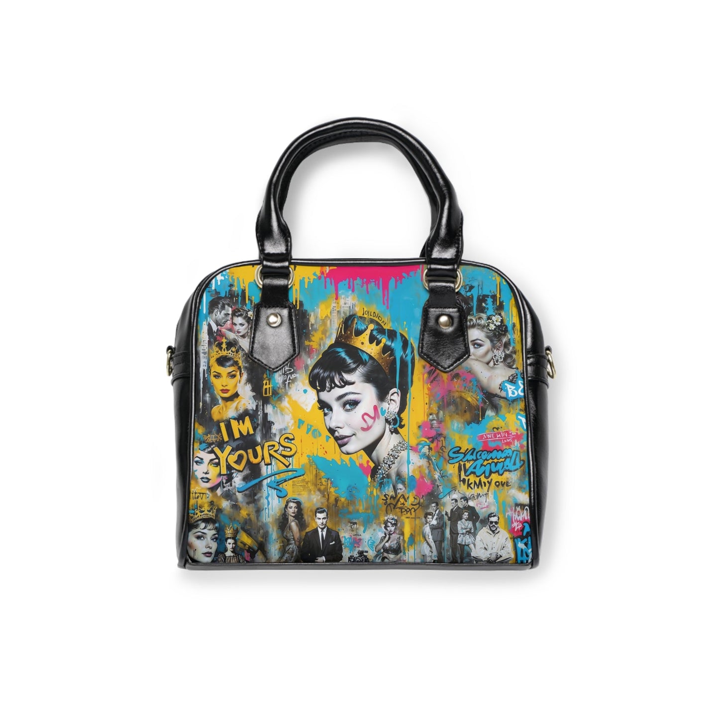 Shoulder Handbag - Audrey Hepburn - 9.45’’ x 8.27’’ / Black - Bags