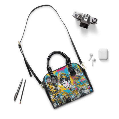 Shoulder Handbag - Audrey Hepburn - 9.45’’ x 8.27’’ / Black - Bags