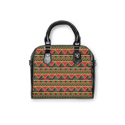 Shoulder Handbag - Aztec Vibes - 9.45’’ x 8.27’’ / Black - Bags