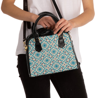 Shoulder Handbag - Vintage Elegance - 9.45’’ x 8.27’’ / Black - Bags