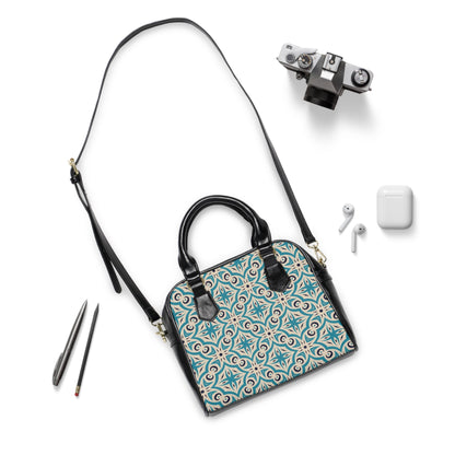 Shoulder Handbag - Vintage Elegance - 9.45’’ x 8.27’’ / Black - Bags