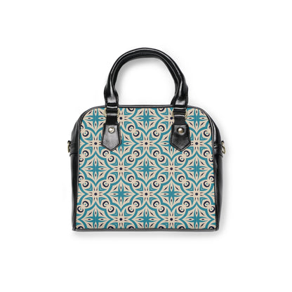 Shoulder Handbag - Vintage Elegance - 9.45’’ x 8.27’’ / Black - Bags