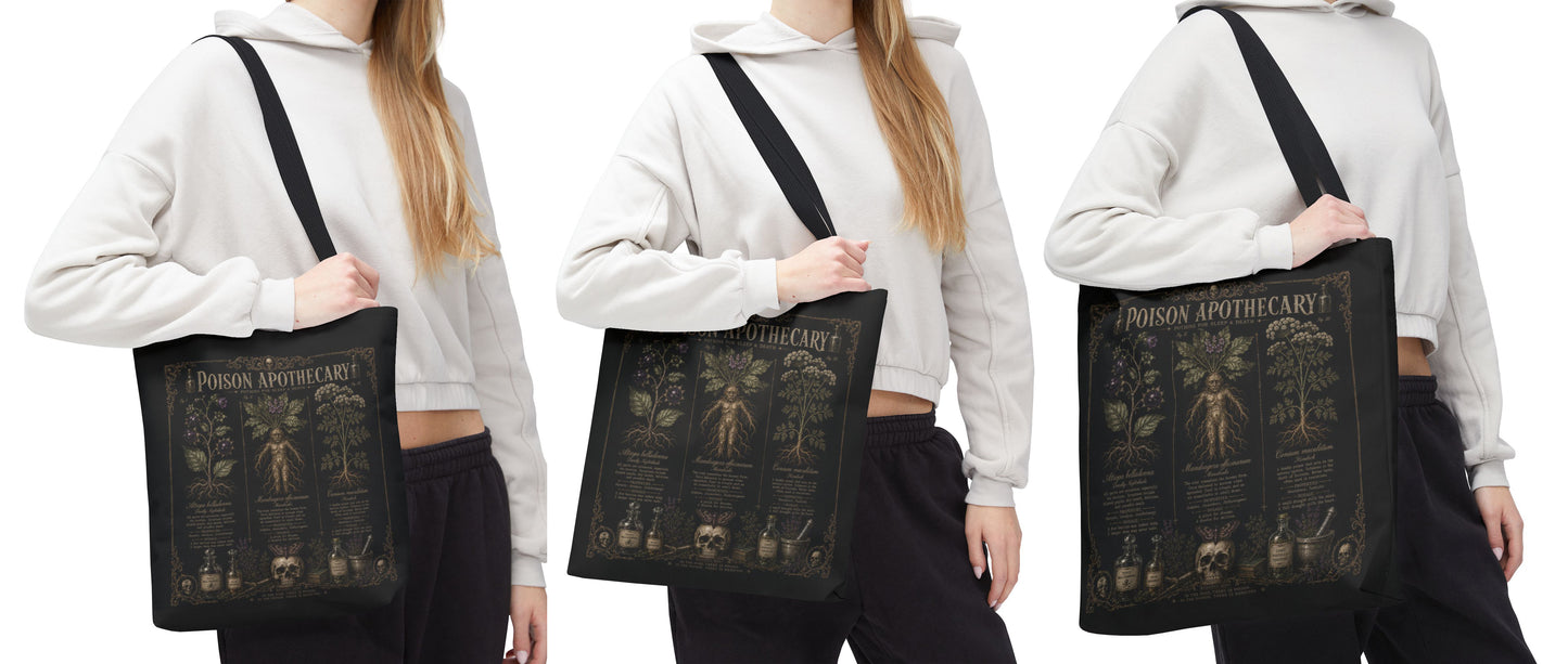 Witchy Botanical Tote Bag and Journal Bundle – Herb Apothecary Gift