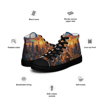 Unisex high top canvas shoes- City - Shoes