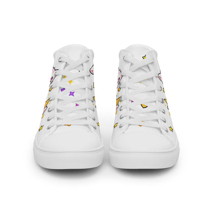 Unisex High top canvas shoes - Cute Cats - Shoes