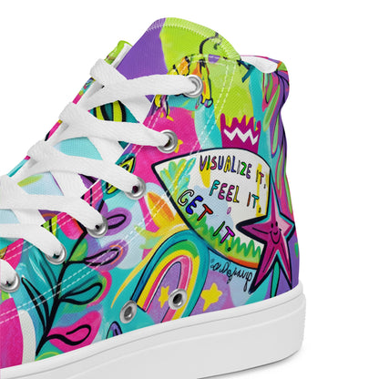 Unisex high top canvas shoes- Feel it - Shoes