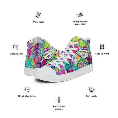 Unisex high top canvas shoes- Feel it - Shoes
