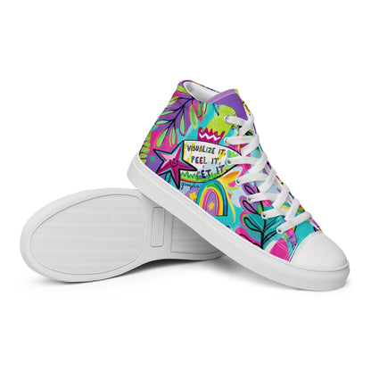 Unisex high top canvas shoes- Feel it - Shoes