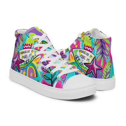 Unisex high top canvas shoes- Feel it - Shoes
