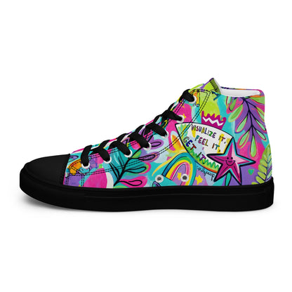 Unisex high top canvas shoes- Feel it - Shoes