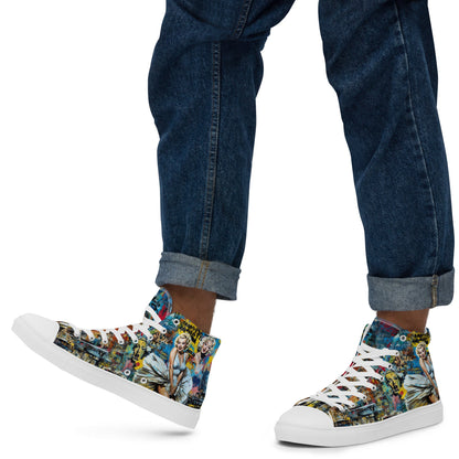 Unisex high top canvas shoes - Marilyn Monroe - Shoes