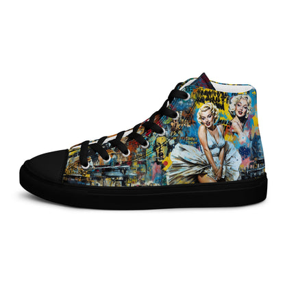 Unisex high top canvas shoes - Marilyn Monroe - Shoes