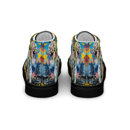 Unisex high top canvas shoes - Marilyn Monroe - Shoes