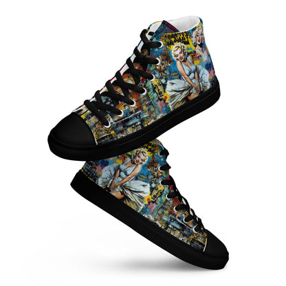 Unisex high top canvas shoes - Marilyn Monroe - Shoes