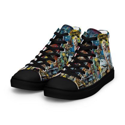 Unisex high top canvas shoes - Marilyn Monroe - Shoes
