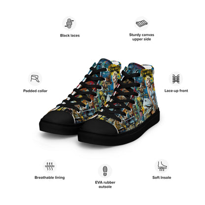 Unisex high top canvas shoes - Marilyn Monroe - Shoes