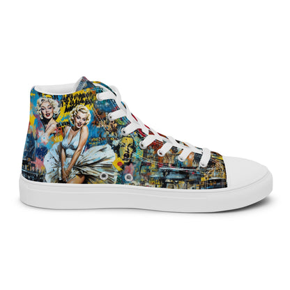 Unisex high top canvas shoes - Marilyn Monroe - Shoes