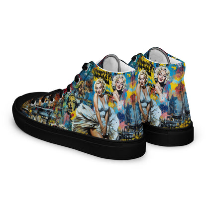 Unisex high top canvas shoes - Marilyn Monroe - Shoes