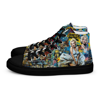 Unisex high top canvas shoes - Marilyn Monroe - Shoes