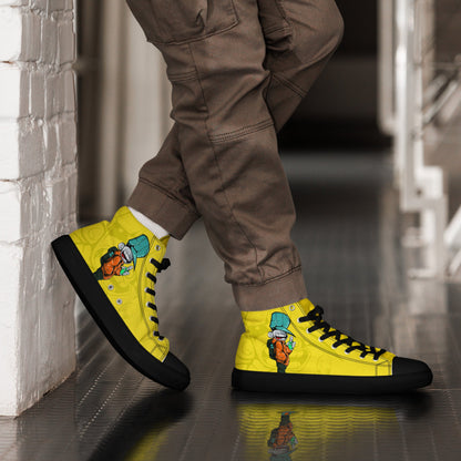 Unisex high top canvas shoes- Sprayer - Shoes