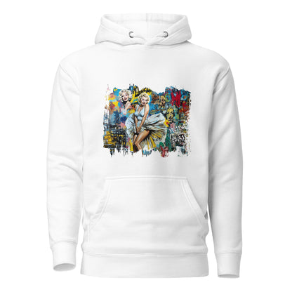 Unisex Hoodie - Popart Marilyn - White / S - Hoodie