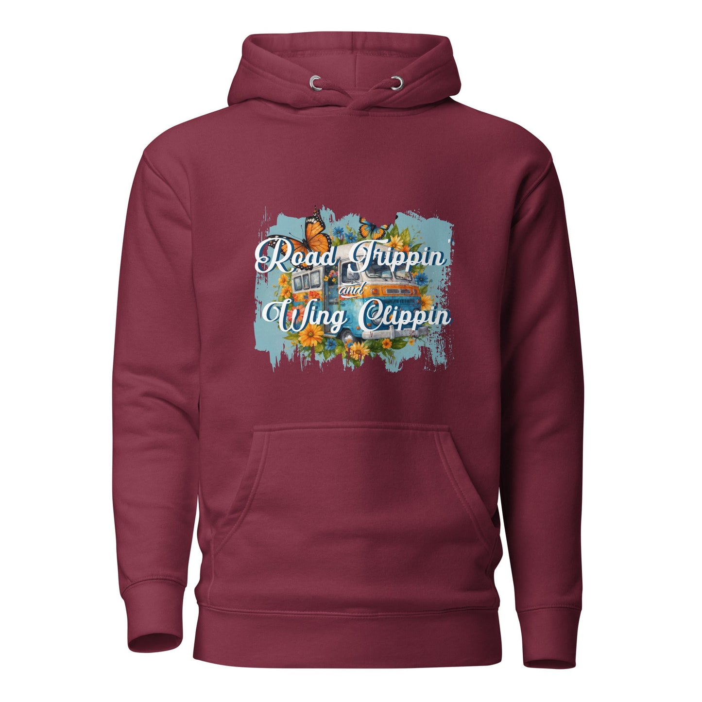 Unisex Hoodie - Road trip - Maroon / S - Hoodie