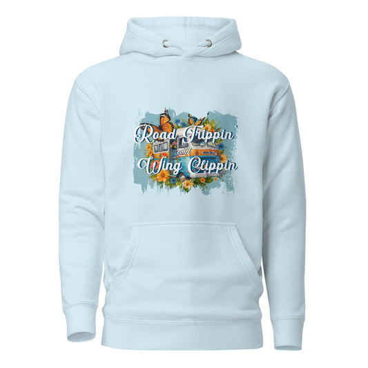 Unisex Hoodie - Road trip - Sky Blue / S - Hoodie