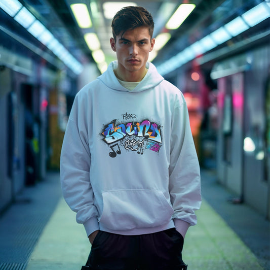 Unisex Hoodie- Sonic Graffiti Vibes - Hoodie