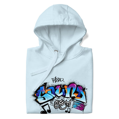 Unisex Hoodie- Sonic Graffiti Vibes - Hoodie