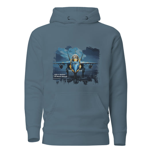 King Hooded Sweatshirt - Jet Plane Runway