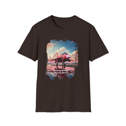 Unisex Softstyle T-Shirt -Aircraft Tee for Aviation Fans - Dark Chocolate / S - T-Shirt