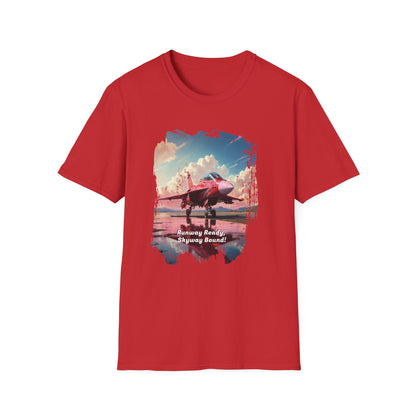 Unisex Softstyle T-Shirt -Aircraft Tee for Aviation Fans - Red / S - T-Shirt