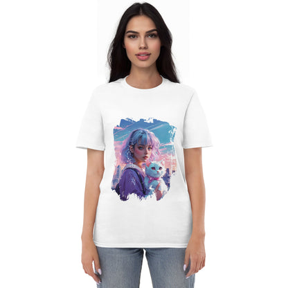 Unisex Softstyle T-Shirt - Anime Portrait of Cute and Cool - T-Shirt