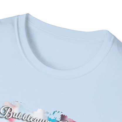 Unisex Softstyle T-Shirt - Bubblegum Drive Elegant Pink Car - T-Shirt