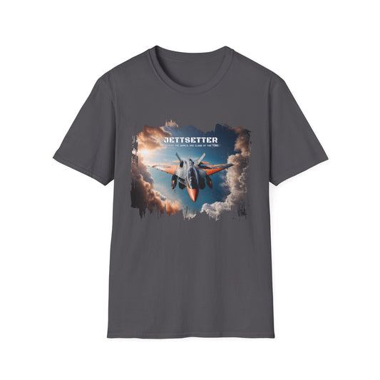 Unisex Softstyle T-Shirt - Jetsetter - Charcoal / S - T-Shirt