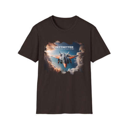 Unisex Softstyle T-Shirt - Jetsetter - Dark Chocolate / S - T-Shirt