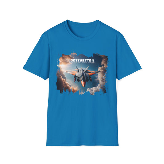 Unisex Softstyle T-Shirt - Jetsetter - Sapphire / S - T-Shirt