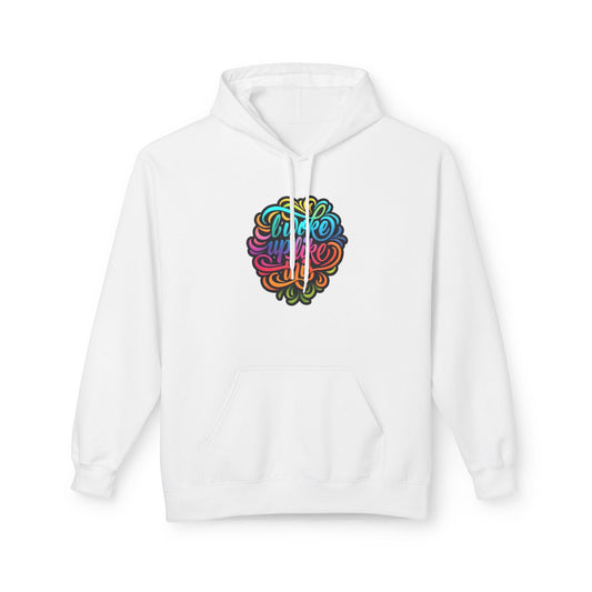 Vibrant Inspiration Hoodie - Unisex Midweight Fleece Sweatshirt - S / White - Hoodie