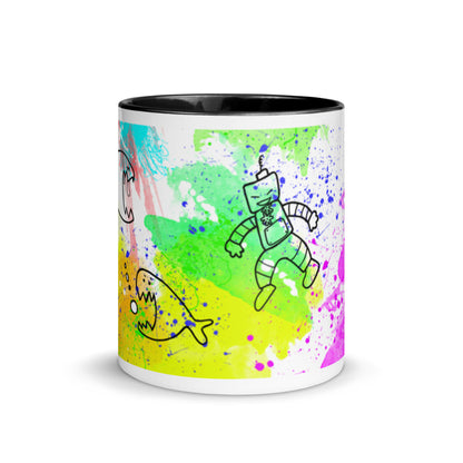 Mug with Color Inside - Doodles