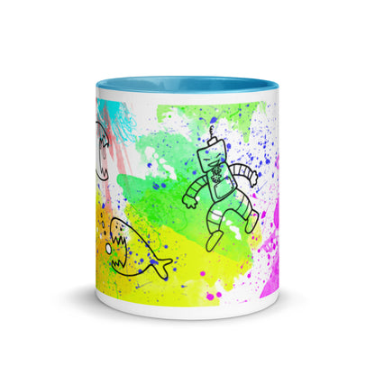 Mug with Color Inside - Doodles