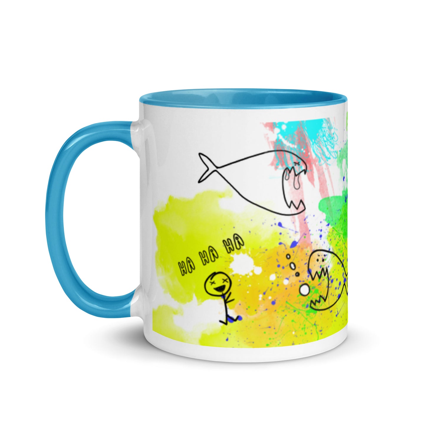 Mug with Color Inside - Doodles