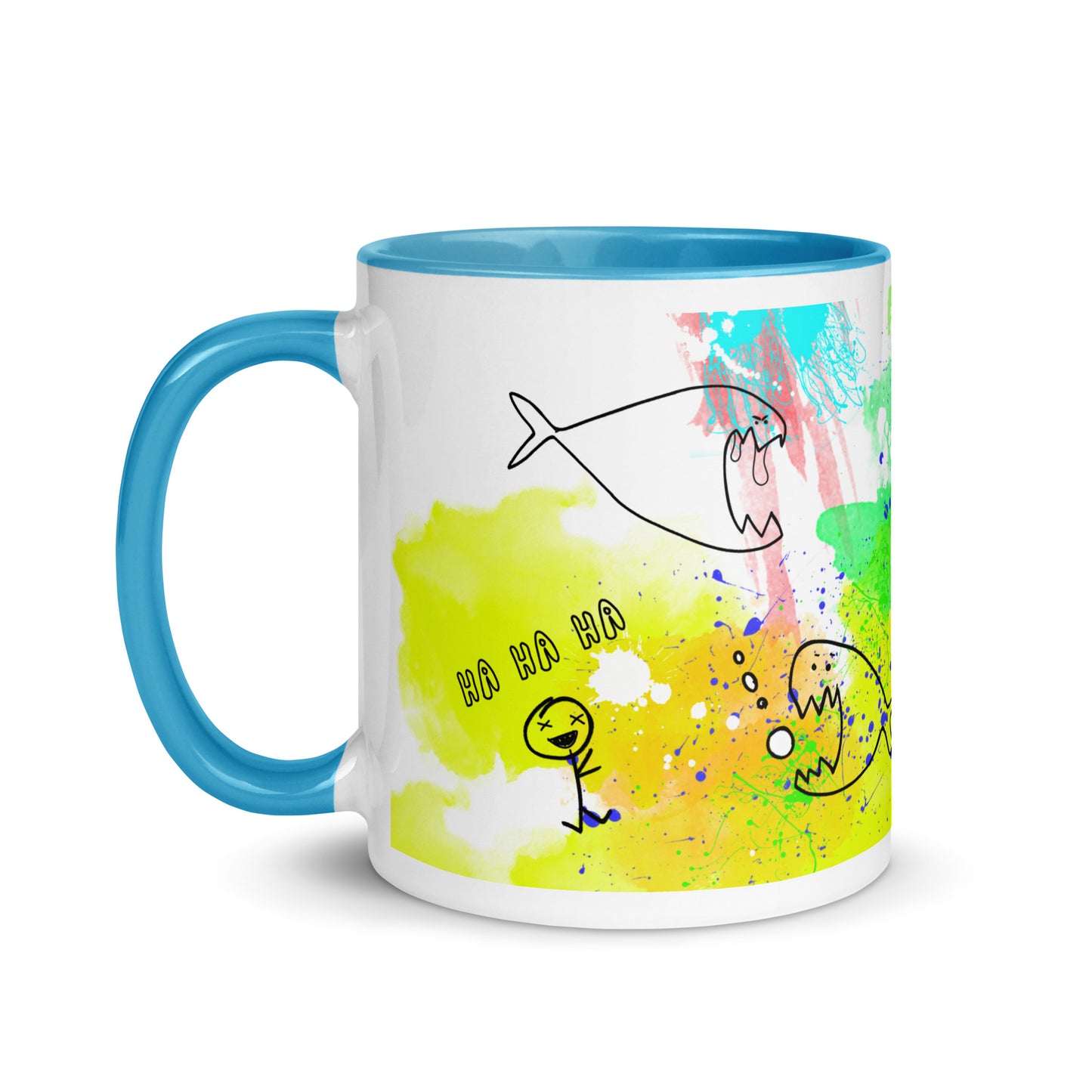 Mug with Color Inside - Doodles