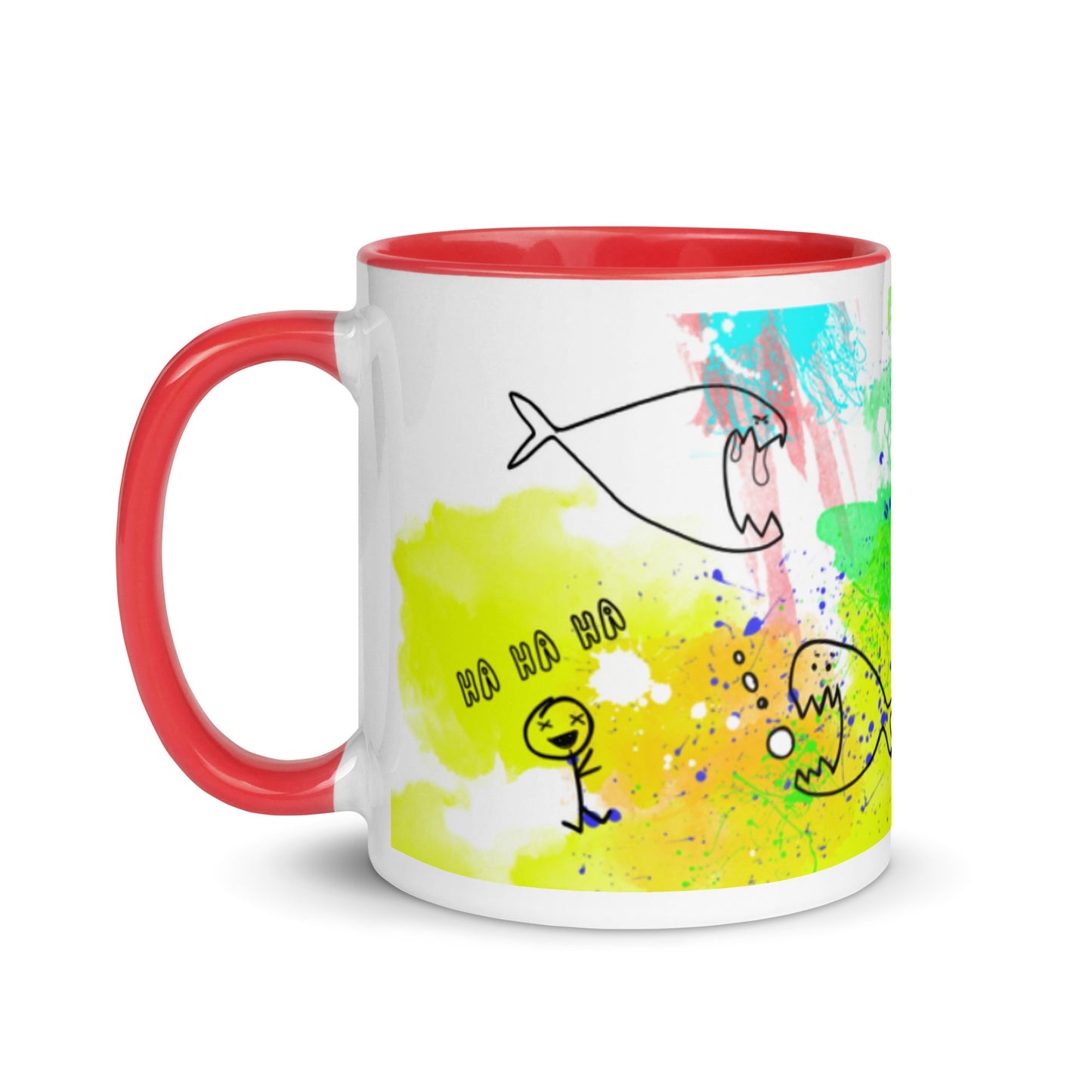 Mug with Color Inside - Doodles