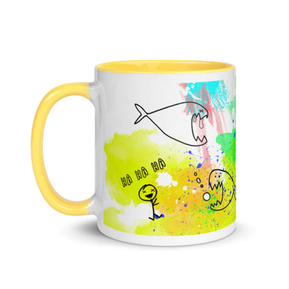 Mug with Color Inside - Doodles