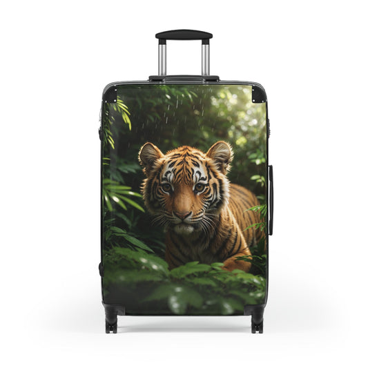 Wild Tiger Suitcase | Travel Luggage for Adventurers - Large / Black - Bags