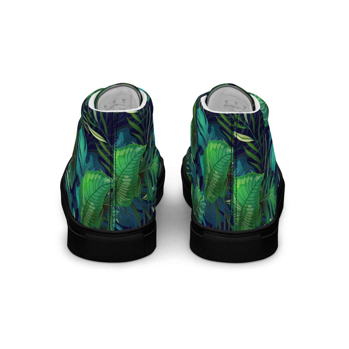 Women’s Lush Jungle Print High-Top Canvas Shoes