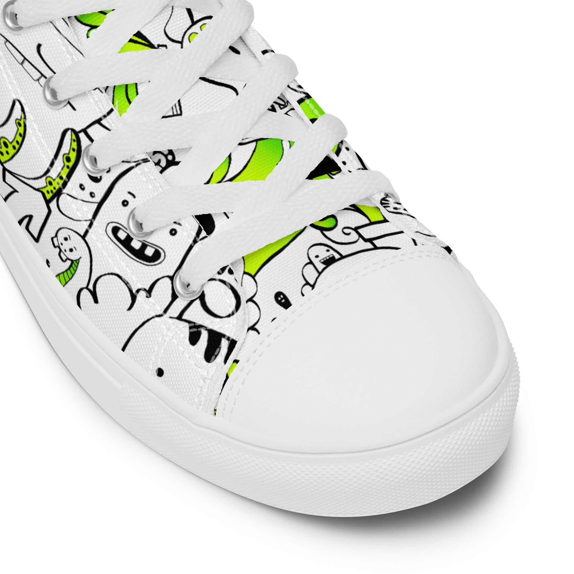 Women’s high top canvas shoes - Doodles - Shoes