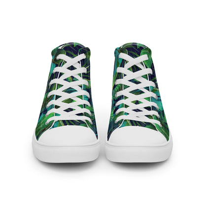 Women’s Lush Jungle Print High-Top Canvas Shoes
